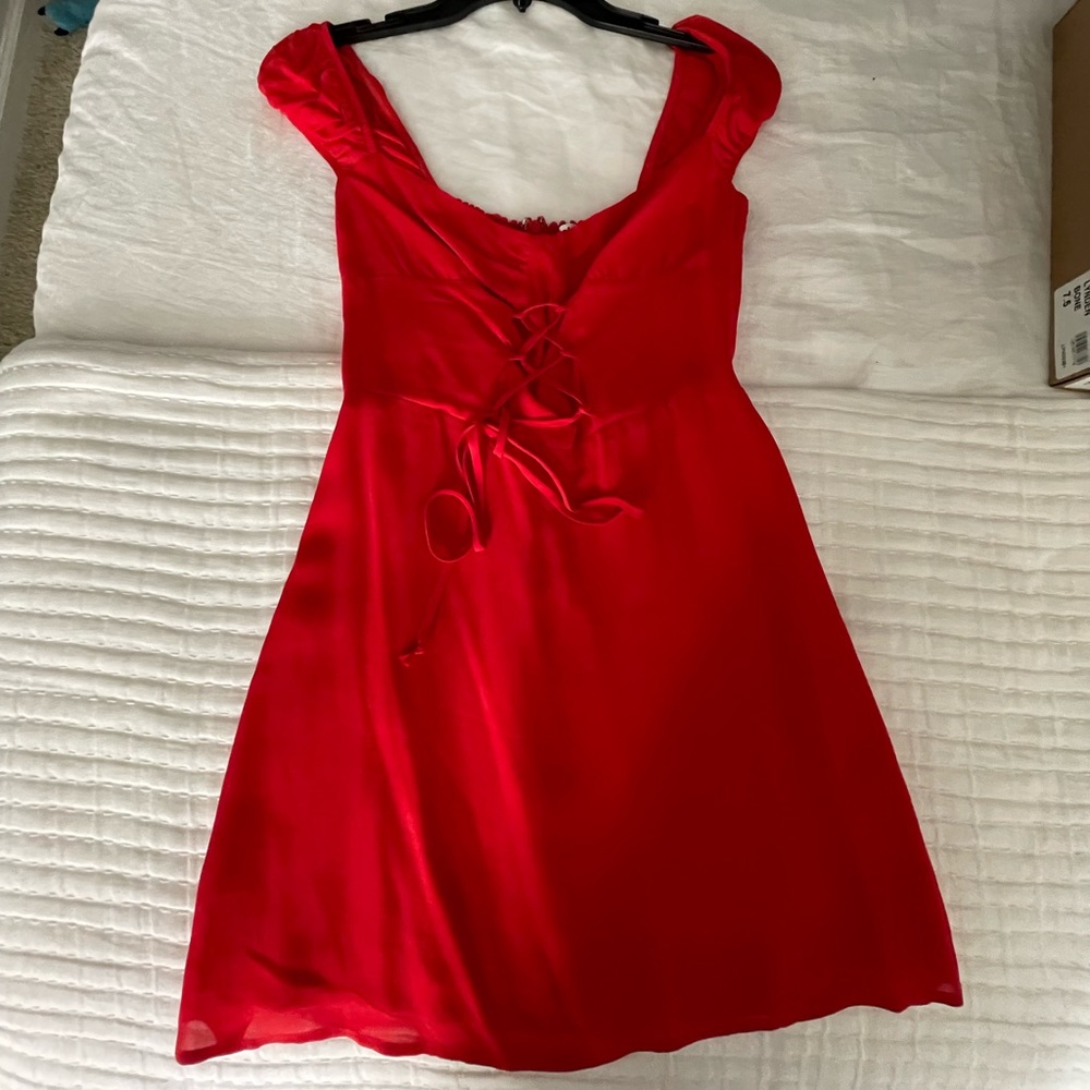 Reformation Red Mini Dress